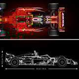 LEGO Ferrari SF-24 F1-bil, Bygge legetøj Byggesæt, 18 År, Plast, 1361 stk, 2,55 kg