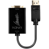 Lindy DisplayPort til VGA konverter, Adapter Sort
