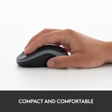 Logitech M185 mus Ambidextrous RF trådløst Optisk 1000 dpi Rød, Ambidextrous, Optisk, RF trådløst, 1000 dpi, Sort, Rød, Detail