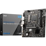 MSI PRO H610M-G WIFI DDR4 bundkort Intel H610 LGA 1700 micro ATX Intel, LGA 1700, Intel® Celeron®, Intel® Pentium®, Intel® Pentium® Gold, LGA 1700, DDR4-SDRAM, 64 GB