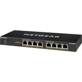 Netgear GS308PP Ikke administreret Gigabit Ethernet (10/100/1000) Strøm over Ethernet (PoE) Sort, Switch Ikke administreret, Gigabit Ethernet (10/100/1000), Fuld duplex, Strøm over Ethernet (PoE), Stativ-montering, Kan monteres på væggen