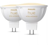 Philips Hue White Ambiance MR16 Smarter Spot dobbeltpakke 400 lm, LED-lampe 