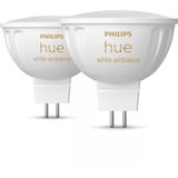 Philips Hue White Ambiance MR16 Smarter Spot dobbeltpakke 400 lm, LED-lampe 