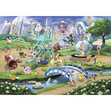 Ravensburger Puzzle Pokémon - Eevee og Park, Puslespil 
