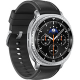 Samsung Galaxy Watch8 Classic 3,3 cm (1.3") AMOLED 46 mm Digital 438 x 438 pixel Berøringsskærm Sølv Wi-Fi GPS (satellit), SmartWatch Sort, 3,3 cm (1.3"), AMOLED, Berøringsskærm, 64 GB, GPS (satellit), 63,5 g
