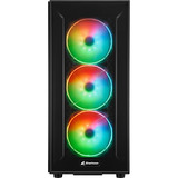 Sharkoon TG6M RGB renoveret, Towerkabinet Sort