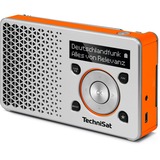 TechniSat DigitRadio 1 Bærbar Digital Orange, Sølv Sølv/Orange, Bærbar, Digital, DAB+,FM, 87.5 - 108 Mhz, 174 - 240 Mhz, Automatisk scanning