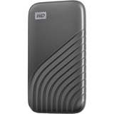 WD My Passport 4000 GB Grå, Solid state-drev grå, 4000 GB, USB Type-C, 3.2 Gen 2 (3.1 Gen 2), 1050 MB/s, Beskyttelse af adgangskode, Grå