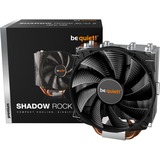 be quiet! SHADOW ROCK SLIM 2 Processor Køler 13,5 cm Aluminium, Sort, Kobberfarve 1 stk, CPU køler Køler, 13,5 cm, 1400 rpm, 11,5 dB, 23,7 dB, Aluminium, Sort, Kobberfarve