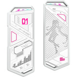 ASUS 90DD02H1-B09000, Drev kabinet Hvid/Mynte