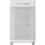 ASUS Prime AP201 MicroATX Mini Tower Hvid, Towerkabinet Hvid, Mini Tower, PC, Hvid, micro ATX, Mini-ITX, 17 cm, 33,8 cm