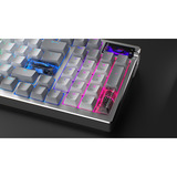 ASUS ROG Azoth 96 HE, Gaming-tastatur Hvid, DE-layout, ROG HFX V2, Kabel & trådløs, USB + RF Wireless + Bluetooth, Magnetic-mechanical key switch, QWERTZ, RGB LED, Hvid