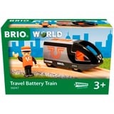 BRIO World orange-svart rejsetog, Spil køretøj 