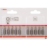 Bosch 2 607 001 612 skruetrækker bit 10 stk 10 stk, Torx, T20, Stål, 25 mm, 25,4 / 4 mm (1 / 4")