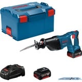 Bosch GSA 18 V-LI Sort, Blå, Bajonet sav Blå/Sort, Deep discharge, Overophedning, Overbelastning, Sort, Blå, 2,8 cm, Batteri, Lithium-Ion (Li-Ion), 5 At