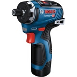 Bosch GSR 12V-35 1750 rpm Sort, Blå, Rød, Skruetrækker Blå/Sort, Skruemaskine, Pistolhåndtag, Nøglefri, Sort, Blå, Rød, Børstefri, Bælteklips