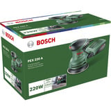 Bosch PEX 220 A Rystepudser 24000 OPM Sort, Grøn, Tilfældige rystepudser Grøn/Sort, Rystepudser, Sort, Grøn, 24000 OPM, 1,25 mm, 80 dB, 77 dB