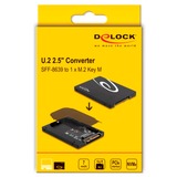 DeLOCK 2,5″ Konverter U.2 SFF-8639 til M.2 NVMe Sort