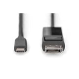 Digitus Adapterkabel USB-C <> DisplayPort, tovej Sort