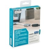 Digitus DA-70836 videokabel adapter 0,2 m USB Type-C HDMI Sølv Hvid/Sølv, 0,2 m, USB Type-C, HDMI, Hanstik, Hunstik, USB