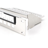 Digitus Modulært patchpanel, 24 RJ-45 porte, Patch Panel Sølv