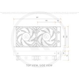 EKWB EK-Nucleus AIO CR240 Lux D-RGB, Vandkøling Sort