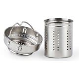 Emsa N20805 420 ml Transparent, Thermo mug Blå/gennemsigtig, Transparent, Glas, Silikone, Rustfrit stål, Kina, 420 ml, 82 mm