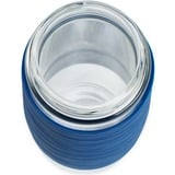 Emsa N20805 420 ml Transparent, Thermo mug Blå/gennemsigtig, Transparent, Glas, Silikone, Rustfrit stål, Kina, 420 ml, 82 mm
