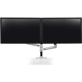 Ergotron LX Series Dual Stacking Arm 61 cm (24") Sølv Skrivebord, Skærmbeslag Sølv, 18,1 kg, 61 cm (24"), 75 x 75 mm, 100 x 100 mm, Højdejustering, Sølv