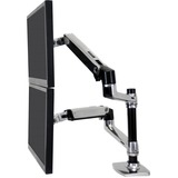 Ergotron LX Series Dual Stacking Arm 61 cm (24") Sølv Skrivebord, Skærmbeslag Sølv, 18,1 kg, 61 cm (24"), 75 x 75 mm, 100 x 100 mm, Højdejustering, Sølv