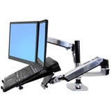 Ergotron LX Series Dual Stacking Arm 61 cm (24") Sølv Skrivebord, Skærmbeslag Sølv, 18,1 kg, 61 cm (24"), 75 x 75 mm, 100 x 100 mm, Højdejustering, Sølv