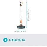 GARDENA Cleansystem vaskesæt soft med skaft S, Vaskebørster grå/Turkis