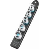 Hazet SmartRail 1/2" topnøglesæt med udvendig sekskant, 5 dele Sort