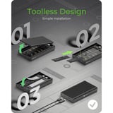ICY BOX IB-2817M-C32 SSD kabinet Sort M.2, Drev kabinet Sort, SSD kabinet, M.2, PCI Express 3.0, 6 Gbit/sek., USB-tilslutning, Sort