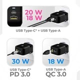 ICY BOX IB-PS106-PD, Oplader Sort