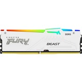 Kingston FURY FURY Beast 32 GB 6000 MT/s DDR5 CL36 DIMM White RGB EXPO, Hukommelse Hvid, 32 GB, 1 x 32 GB, DDR5, 288-pin DIMM