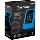 Kingston IronKey Vault Privacy 80 3.84 TB, Solid state-drev Blå/Sort