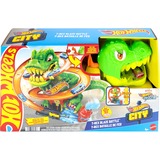 Mattel City T-Rex Blaze Battle, Racerbane Kørebane, legetøj, 4 År, Plast, Flerfarvet