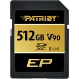Patriot EP 512 GB SDXC, Hukommelseskort Sort