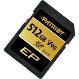 Patriot EP 512 GB SDXC, Hukommelseskort Sort