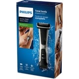 Philips 7000 series Bodygroom Series 7000 BG7025/15 Trimmer til lyske og krop, tåler vand, Hår Trimmer Sort/grå, tåler vand, Våd og tør, Selvslibende kniv, Vedligeholdelsesfri – skal ikke smøres, Vekselstrøm/batteri, Sort