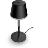 Philips Hue Go bærbar bordlampe Sort, Philips Hue White and Color ambiance Go bærbar bordlampe, Intelligent bordlampe, Bluetooth/Zigbee, Sort, LED, Metal, Ikke-udskiftelig pære(r)