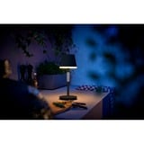 Philips Hue Go bærbar bordlampe Sort, Philips Hue White and Color ambiance Go bærbar bordlampe, Intelligent bordlampe, Bluetooth/Zigbee, Sort, LED, Metal, Ikke-udskiftelig pære(r)