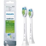 Philips Sonicare W Optimal White HX6062 Soniske standardtandbørstehoveder Hvid, 2 stk, Hvid, Mellem