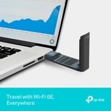 TP-Link Archer TXE70UH WLAN 5400 Mbit/s, Netværkskort Kabel & trådløs, USB, WLAN, Wi-Fi 6E (802.11ax), 5400 Mbit/s, Sort