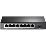 TP-Link TL-SG1008P Administreret Gigabit Ethernet (10/100/1000) Strøm over Ethernet (PoE) Grå, Switch Sort, Administreret, Gigabit Ethernet (10/100/1000), Strøm over Ethernet (PoE)