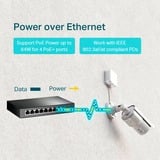 TP-Link TL-SG1008P netværksswitch Ikke administreret Gigabit Ethernet (10/100/1000) Strøm over Ethernet (PoE) Hasselnød Sort, Ikke administreret, Gigabit Ethernet (10/100/1000), Fuld duplex, Strøm over Ethernet (PoE)