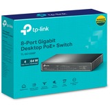 TP-Link TL-SG1008P netværksswitch Ikke administreret Gigabit Ethernet (10/100/1000) Strøm over Ethernet (PoE) Hasselnød Sort, Ikke administreret, Gigabit Ethernet (10/100/1000), Fuld duplex, Strøm over Ethernet (PoE)