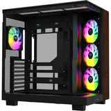 Thermaltake View 380 XL WS ARGB, Towerkabinet Sort/træ