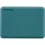 Toshiba Canvio Advance ekstern harddisk 4000 GB Sort Grøn, 4000 GB, 2.5", 2.0/3.2 Gen 1 (3.1 Gen 1), Sort